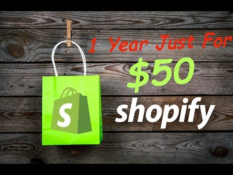 1 Year on shopify just for $50