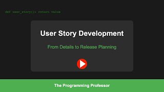 Scrum User Stories: Estimation and Release Planning