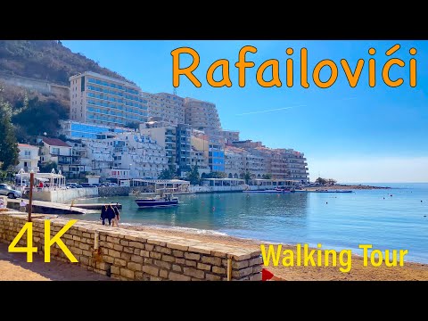 Rafailovici, Budva Montenegro 4K Walking Tour 2024
