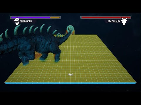goat Simulator 3 beating the farmer but with giga goat