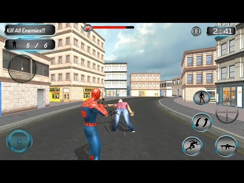 Spider Hero Gangster Crime | Spider Hero Vs Gangster Shooting Game - Android GamePlay
