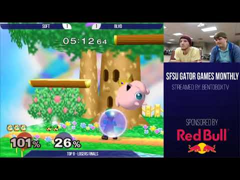 SFSU Gator Games Monthly #1 Singles Losers Finals S0ft (Puff) vs Boulevard (Luigi)
