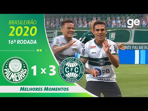 Gols e lances de Palmeiras x Coritiba
