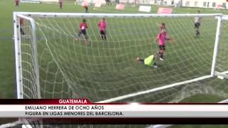 Niño guatemalteco ingresó a las ligas menores del Barça