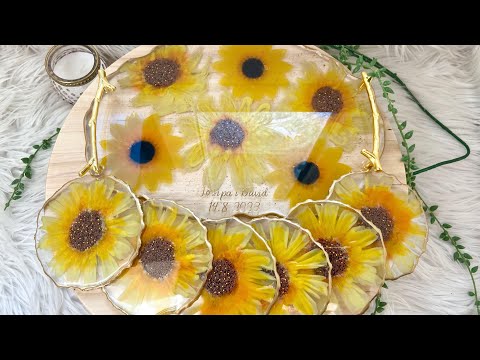 How to Make a Stunning Rose Quartz Resin Tray and Coasters