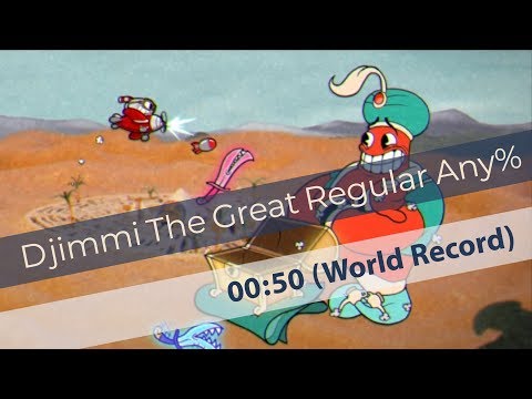 Cuphead - Djimmi The Great Regular Any% - World Record Speedrun 00:50 (Legacy)