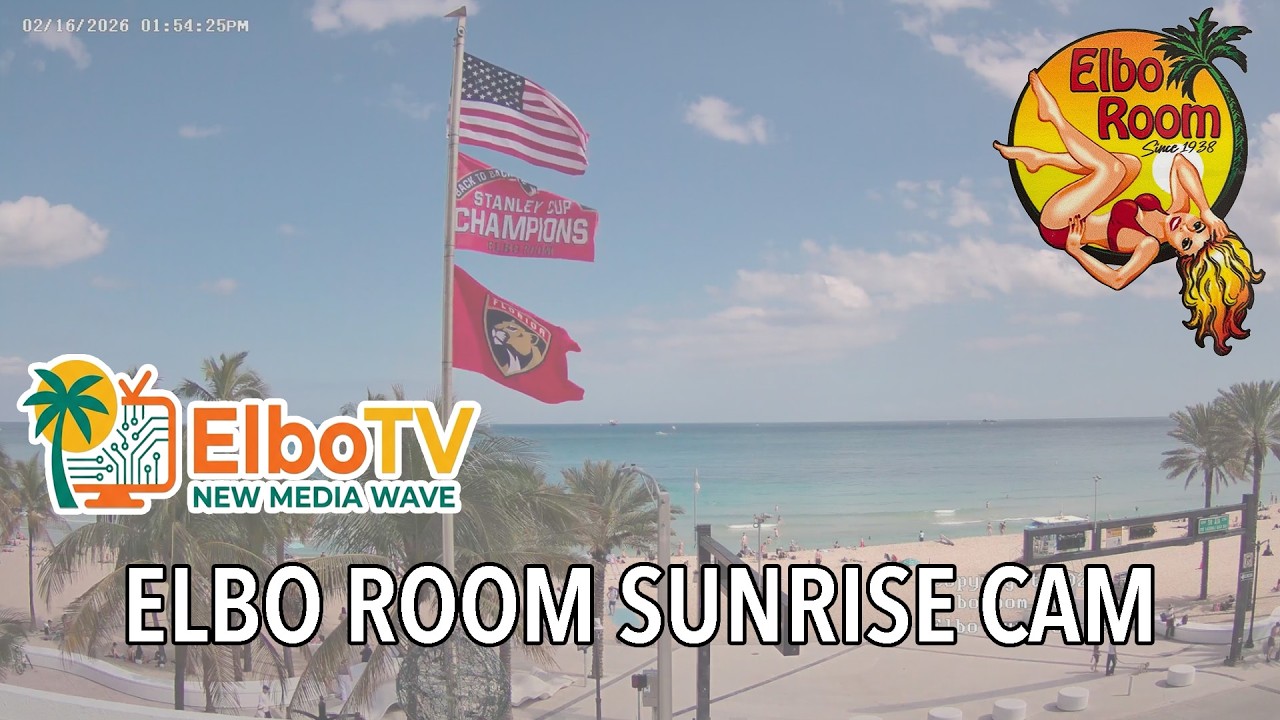 Live webcam view of Elbo Room Beach & Ocean Cam