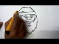 Santa Claus Easy Drawing - Merry Christmas.