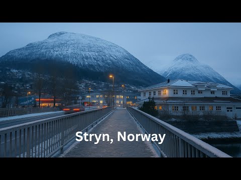 Stryn, Norway 🇳🇴 | Winter Morning Walk with Calming Music for Sleep, Relaxation & Focus