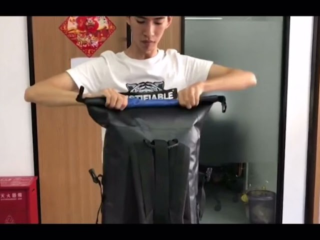 Vídeo relacionado con RAFIYU Mochila Transparente con Cordón y Bolsa de Deporte y Gimnasia Impermeable para Mochila Escolar, Viajes, Playa y Natación