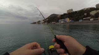Рыбалка в черном море зимой