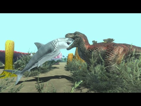 NEW UNIT Great White Shark vs ALL UNITS Animal Revolt Battle Simulator