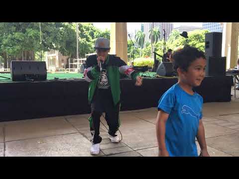 Jason Tom beatboxing at the 25th Hawaii Children & Youth Day | Hawaii State Capitol