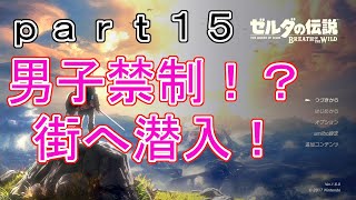【ゼルダの伝説-BotW-】（ハート３つ縛り）part15　男子禁制、ゲルドの街へ潜入！