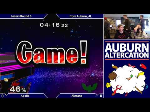 Auburn Altercation #1: Melee Singles LR3 - Apollo (Fox) vs. Alesana (C. Falcon)