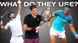 The RACKETS of the BEST TENNIS PLAYERS in history !
