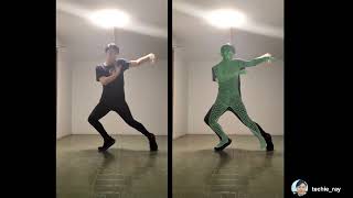 Human Dancer vs AI Dancer (real-time 3D pose estimation demo)