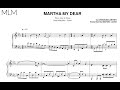 Brad Mehldau - Martha My Dear (Solo Piano) - Transcription
