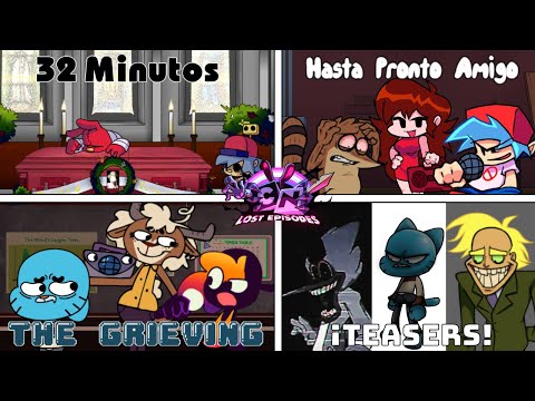 Friday Night Funkin' CN Lost Episodes SNEAK PEEK UPDATE | The Grieving, 32 Minutos (FNF Mod) (Rigby)