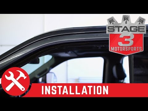 2017 Super Duty SuperCrew WeatherTech Front & Rear Side Window Deflectors Install