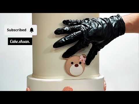 The idea of ​​decorating a 3-tier baby cake is attractive and beautiful