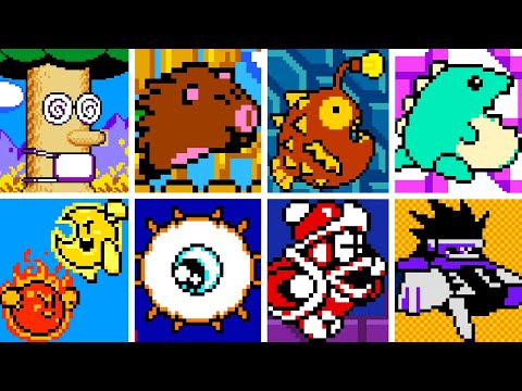 Kirby's Dream Land 2 DX - All Bosses (No Damage)