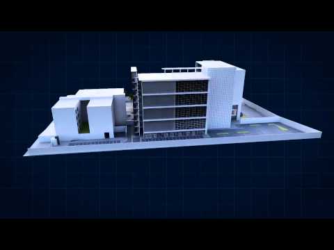 360 Building / Wireframe effect / 3ds Max + Vray + After Effects