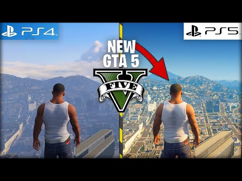 GTA 5 Next Gen Remastered PS5 VS PS4 | قراند 5 الجديدة بلايستيشن 5