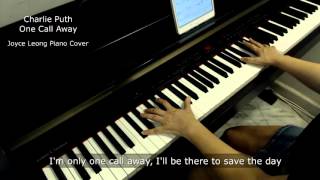 Charlie Puth - One Call Away - Piano Cover (with lyrics) &amp; Sheets