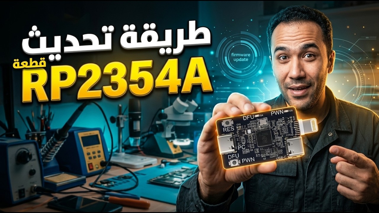 شرح طريقة تحديث وعمل ابديت فيرموير لقطعة RP2354A