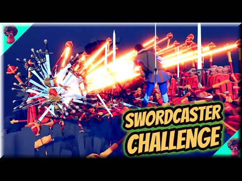 Swordcaster Challenge⚔(2/3) | Every Unit + 100 Healer vs Swordcaster - TABS Spooky Faction Update🎃