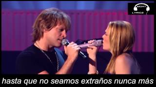 Bon Jovi - Till We Ain&#39;t Strangers Anymore ft Leann Rimes Live (letra en español)