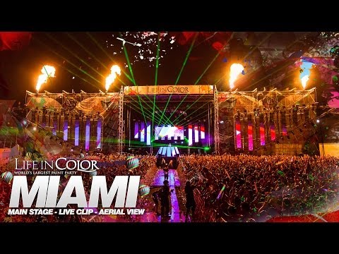 LIC MIAMI FESTIVAL 2013 - LIVE CLIP -12/27/13 - AERIAL VIEW - Life In Color
