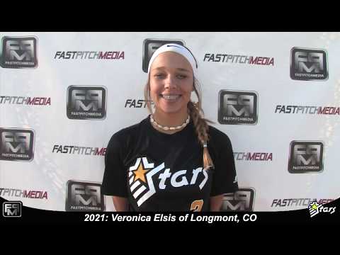 2021 Veronica Elsis Catcher and Third Base Softball Player Skills Video - Colorado Stars
