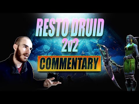 SHADOWLANDS RESTO DRUID 2v2 ARENA!!! -- 2350+ DRUID/WARRIOR GUIDE / COMMENTARY | MULTI RANK 1 HEALER