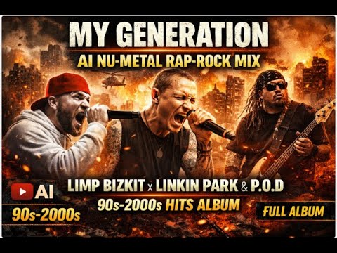 Nu-Metal AI Mix – Limp Bizkit, Linkin Park & P.O.D | 90s & 2000s Rap-Rock Full Album