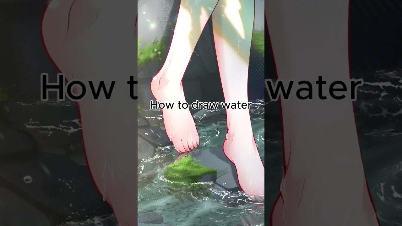 How to draw water #digitalart #drawingtutorial #tutorial #howtodraw #water #arttutorial #howto