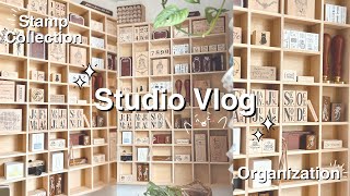Behind the Scenes Studio Vlog : How I Organize My Stamp Collection