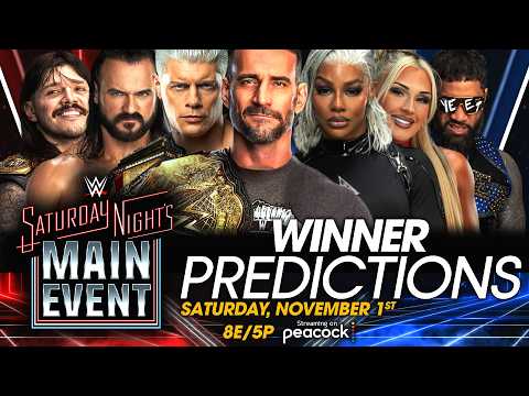 WWE Saturday Night's Main Event: Nov. 1, 2025 - Results Predictions