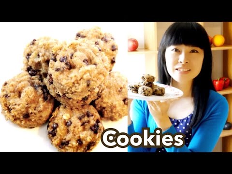 Cookies aux pépites de chocolat et flocons d’avoine [Recette Santé Vegan] [Petit déjeuner / Goûter] Video