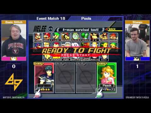 Event Match 18: Basic Stitch (Peach) vs Stango (Marth) - Pools
