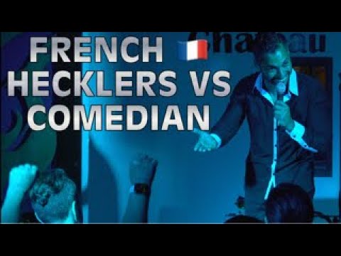 FRENCH HECKLERS VS COMEDIAN - HECKLING ARMANDO ANTO'S COMEDY SHOW