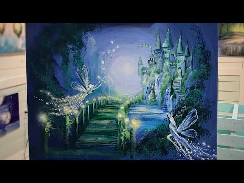How To Paint The Fairy Kingdom | Step By Step Landscape FANTASY PAINTING TUTORIAL