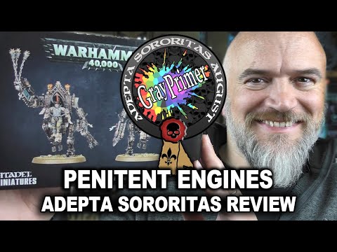 Penitent Engines Unbox and Review for Warhammer 40K. It’s Adepta Sororitas August on GrayPrimer!