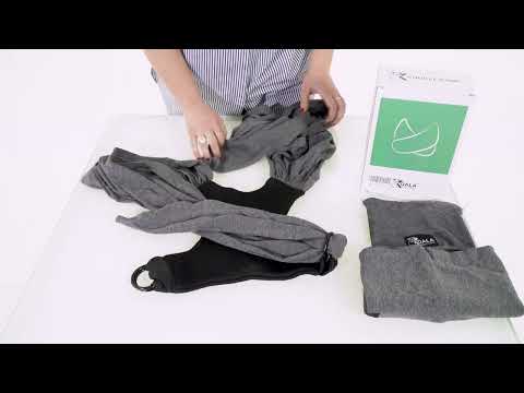 Baby-Tragetuch Koala Cuddle Band - Wie man das Tuch in die Ringe einfügt