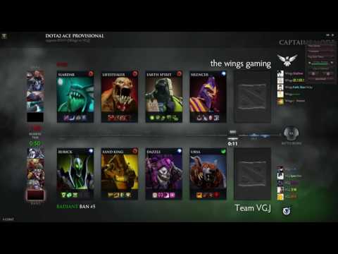 Dota 2 ACE Provisional | Wings Gaming vs VG.J Game 1