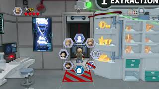 How to unlock MOSASAURUS AMBER in LEGO JURASSIC WORLD THE GAME  Level: Main Street showdown