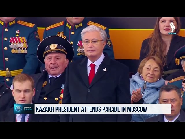 Қозоғистон Президенти Москвадаги ҳарбий парадда қатнашди