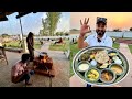 गाँव की चूल्हे पर बनी 20 आइटमो वालि सात्