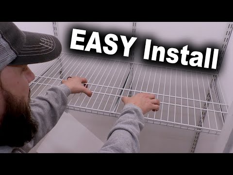 How to Install Adjustable Wire Shelving